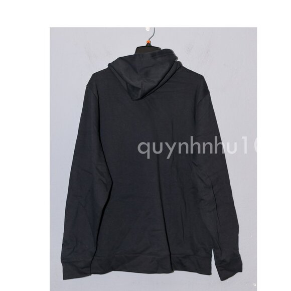 Men's UA Hustle Fleece Hoodie in black - Picture 6 of 7